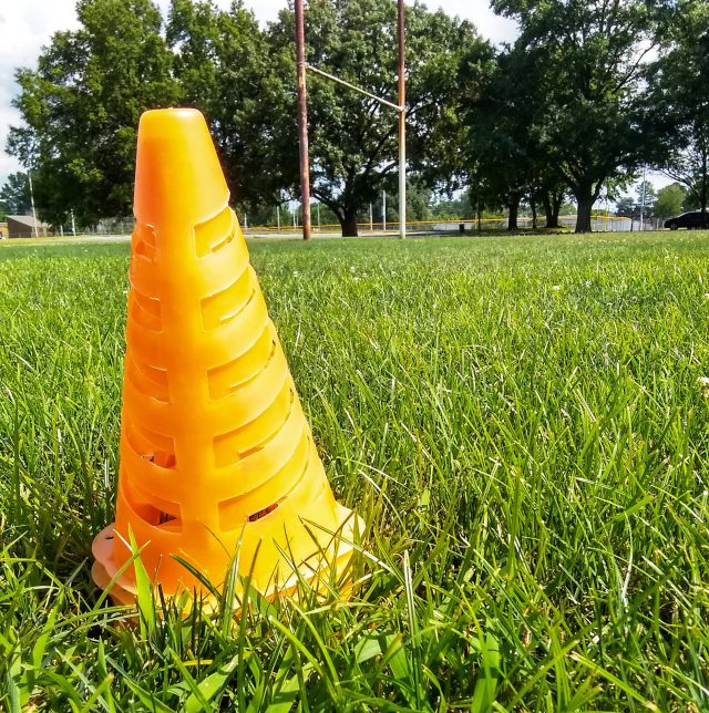 Cones on field